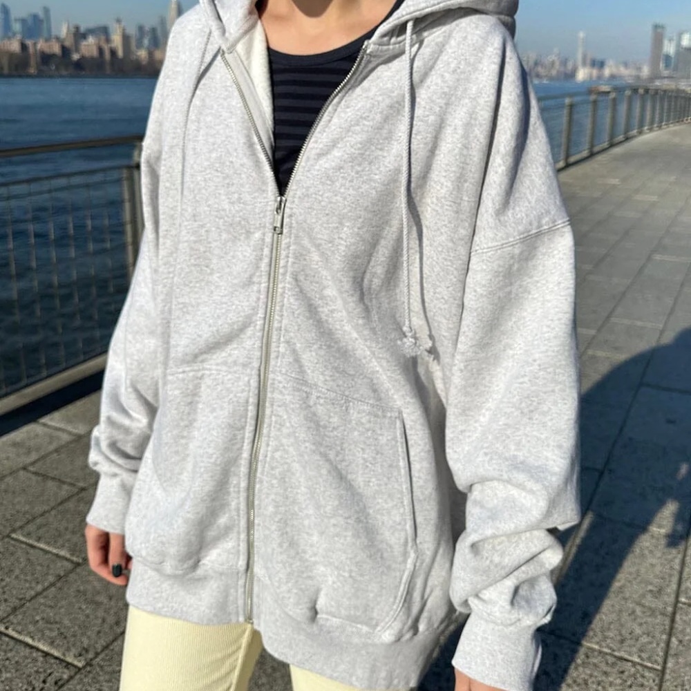 Brandy Melville Grey Christy Hoodie